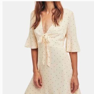 Free People Flowy Mini Polka dot dress